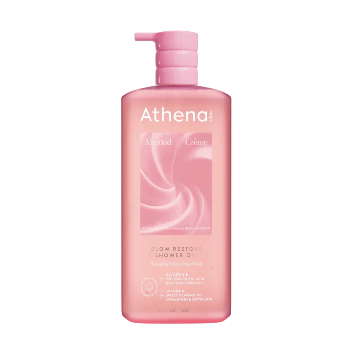 Glow Restore Shower Oil - Almond Creme Oil Cleanse Almond Creme Oil Cleanse
