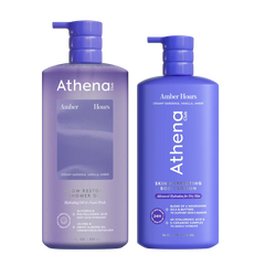 Shower Oil & Lotion Duo - Amber Hours Shower Pairing