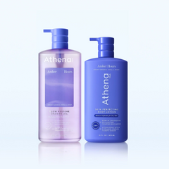 Shower Oil & Lotion Duo - Amber Hours Shower Pairing